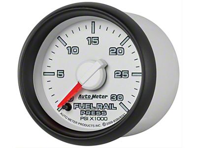Auto Meter Factory Match Fuel Rail Pressure Gauge; 0-30 PSI; Digital Stepper Motor (07-09 6.7L RAM 2500)