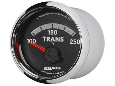 Auto Meter Gen 4 Dodge Factory Match Series 2-1/16-Inch Transmission Temperature Gauge; 100-250 Fahrenheit (10-18 RAM 2500)