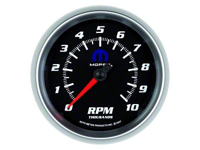 Auto Meter MOPAR Series 3-3/8-Inch In-Dash Tachometer; 0-10000 RPM (Universal; Some Adaptation May Be Required)