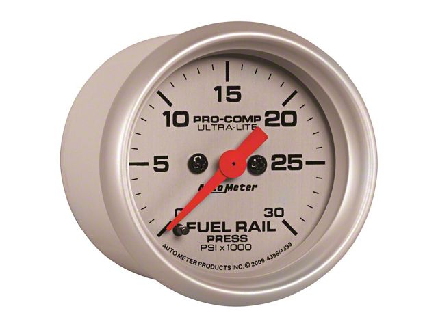 Auto Meter Ultra-Lite 0-30K PSI Fuel Rail Pressure Gauge; Digital Stepper Motor (03-07 5.9L RAM 2500)