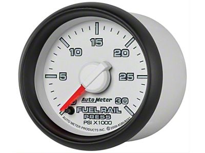 Auto Meter Factory Match Fuel Rail Pressure Gauge; 0-30 PSI; Digital Stepper Motor (07-09 6.7L RAM 3500)