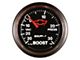 Auto Meter Chevy Black Series 2-1/16-Inch Boost/Vacuum Gauge; 30 inHG / 30 PSI; Mechanical (Universal; Some Adaptation May Be Required)