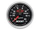 Auto Meter Chevy Black Series 2-1/16-Inch Boost/Vacuum Gauge; 30 inHG / 20 PSI; Mechanical (Universal; Some Adaptation May Be Required)