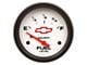 Auto Meter Chevy White Series 2-5/8-Inch Fuel Level Gauge; 0 ohm Empty to 90 ohm Full (Universal; Some Adaptation May Be Required)