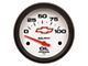 Auto Meter Chevy White Series 2-5/8-Inch Oil Pressure Gauge; 0-100 PSI; Mechanical (Universal; Some Adaptation May Be Required)