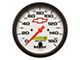 Auto Meter Chevy White Series 5-Inch Programmable Speedometer; 0-160 MPH (Universal; Some Adaptation May Be Required)