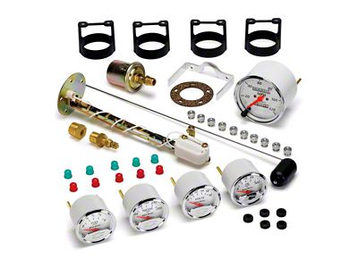 Auto Meter Chevy Vintage Series 5-Gauge Kit; Mechanical (Universal; Some Adaptation May Be Required)