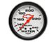 Auto Meter Water Temperature Gauge with Chevy Red Bowtie Logo; Mechanical (Universal; Some Adaptation May Be Required)