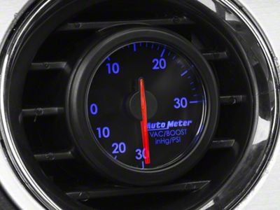 Auto Meter AirDrive Series 2-1/16-Inch Boost/Vac Gauge; 30 inHG / 30 PSI (Universal; Some Adaptation May Be Required)