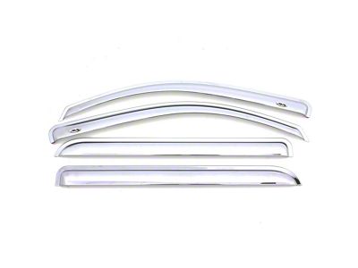 Ventvisor Window Deflectors; Front and Rear; Chrome (99-03 F-250 Super Duty SuperCab)