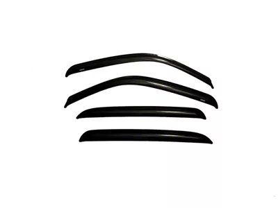 Ventvisor Window Deflectors; Front and Rear; Dark Smoke (01-06 Sierra 2500 HD Crew Cab)