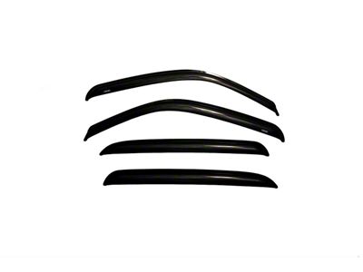 Ventvisor Window Deflectors; Front and Rear; Dark Smoke (01-06 Sierra 3500 HD Crew Cab)