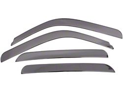 Low Profile Ventvisor Window Deflectors; Front and Rear; Dark Smoke (01-06 Silverado 2500 HD Crew Cab)