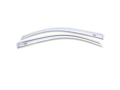 Ventvisor Window Deflectors; Front; Chrome (01-06 Silverado 3500 HD, Excluding Cab & Chassis)