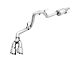 AWE 0FG Single Exhaust System with Chrome Silver Tips; Side Exit (15-20 5.0L F-150)