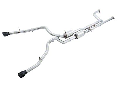 AWE 0FG Dual Exhaust System with Diamond Black Tips; Rear Exit (21-23 RAM 1500 TRX)