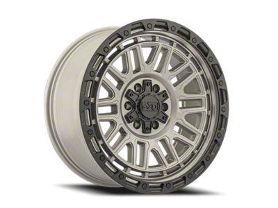 AXD Offroad AS6 Titanium with Black Lip 8-Lug Wheel; 18x9; 0mm Offset (07-10 Sierra 2500 HD)