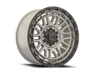 AXD Offroad AS6 Titanium with Black Lip 8-Lug Wheel; 20x9; 0mm Offset (11-14 Sierra 2500 HD)