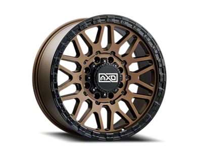 AXD Offroad AS3 Satin Bronze with Black Lip 8-Lug Wheel; 20x9; 0mm Offset (07-10 Sierra 3500 HD SRW)