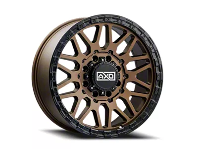 AXD Offroad AS3 Satin Bronze with Black Lip 8-Lug Wheel; 20x9; 0mm Offset (15-19 Sierra 3500 HD SRW)