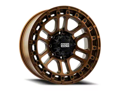 AXD Offroad AS5 Satin Bronze with Black Bolts 8-Lug Wheel; 20x9; 0mm Offset (20-25 Sierra 3500 HD SRW)