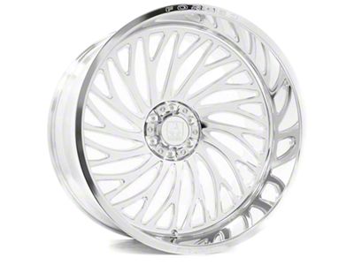 Axe Wheels AF10 Forged Fully Polished 6-Lug Wheel; Left Directional; 22x12; -44mm Offset (24-25 Ranger)