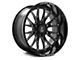 Axe Wheels Atlas Gloss Black Milled 8-Lug Wheel; 22x12; -44mm Offset (03-09 RAM 2500)