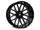 Axe Wheels AX6.0 Gloss Black Milled 8-Lug Wheel; 22x12; -44mm Offset (03-09 RAM 2500)