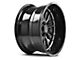 Axe Wheels Hades Gloss Black Milled 8-Lug Wheel; 22x12; -44mm Offset (03-09 RAM 2500)