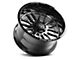 Axe Wheels Hades Gloss Black Milled 8-Lug Wheel; 22x12; -44mm Offset (03-09 RAM 2500)