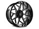 Axe Wheels Nemesis Gloss Black Milled 8-Lug Wheel; 22x12; -44mm Offset (03-09 RAM 2500)