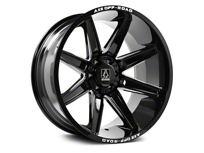 Axe Wheels Artemis Gloss Black Milled 8-Lug Wheel; 20x12; -44mm Offset (03-09 RAM 3500 SRW)