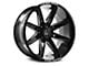 Axe Wheels Artemis Gloss Black Milled 8-Lug Wheel; 20x12; -44mm Offset (03-09 RAM 3500 SRW)