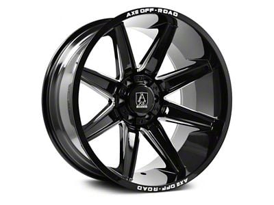 Axe Wheels Artemis Gloss Black Milled 8-Lug Wheel; 22x12; -44mm Offset (03-09 RAM 3500 SRW)