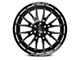 Axe Wheels Atlas Gloss Black Milled 8-Lug Wheel; 22x12; -44mm Offset (03-09 RAM 3500 SRW)