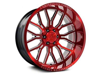 Axe Wheels AX6.2 Candy Red 8-Lug Wheel; 22x12; -44mm Offset (03-09 RAM 3500 SRW)