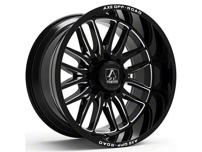 Axe Wheels Hades Gloss Black Milled 6-Lug Wheel; 20x10; -19mm Offset (04-08 F-150)