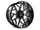 Axe Wheels Nemesis Gloss Black Milled 6-Lug Wheel; 22x12; -44mm Offset (04-08 F-150)