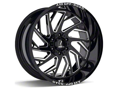 Axe Wheels Zeus Gloss Black Milled 6-Lug Wheel; 20x10; -19mm Offset (04-08 F-150)