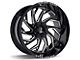 Axe Wheels Zeus Gloss Black Milled 6-Lug Wheel; 20x10; -19mm Offset (04-08 F-150)