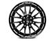 Axe Wheels Atlas Gloss Black Milled 6-Lug Wheel; 24x12; -44mm Offset (07-13 Sierra 1500)