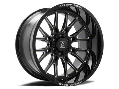 Axe Wheels Atlas Gloss Black Milled 8-Lug Wheel; 20x10; -19mm Offset (11-14 Sierra 2500 HD)