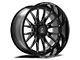 Axe Wheels Atlas Gloss Black Milled 8-Lug Wheel; 20x10; -19mm Offset (11-14 Sierra 3500 HD SRW)