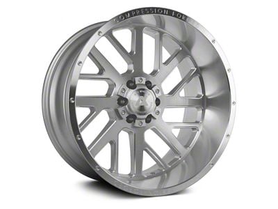 Axe Wheels AX2.1 Silver 8-Lug Wheel; 20x12; -44mm Offset (11-14 Silverado 3500 HD SRW)