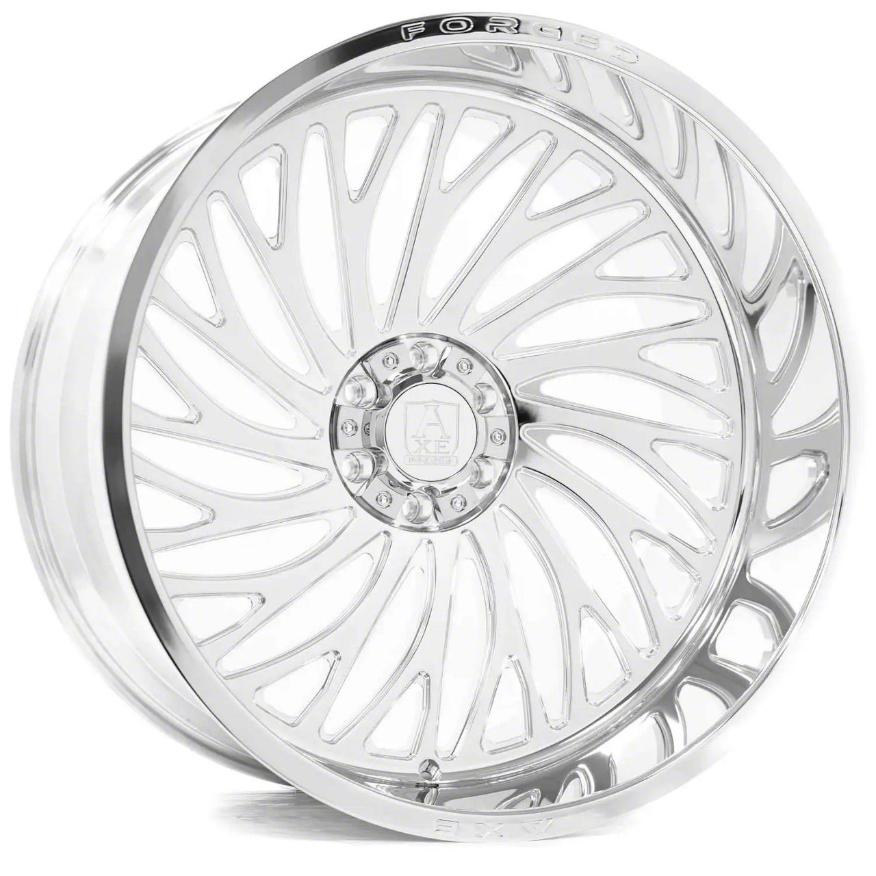 Axe Wheels Tahoe Af10 Forged Fully Polished 6 Lug Wheel Left