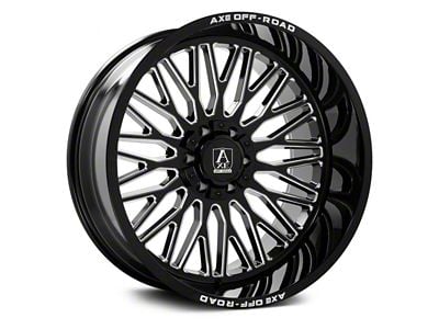 Axe Wheels Kratos Gloss Black Milled 6-Lug Wheel; 24x14; -76mm Offset (07-14 Tahoe)