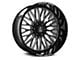 Axe Wheels Kratos Gloss Black Milled 6-Lug Wheel; 24x14; -76mm Offset (07-14 Tahoe)