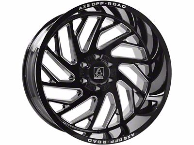 Axe Wheels Zeus Gloss Black Milled 6-Lug Wheel; 20x12; -44mm Offset (07-14 Tahoe)