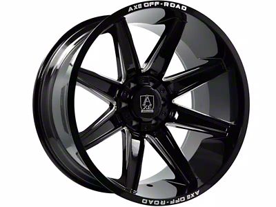 Axe Wheels Atremis Gloss Black Milled 6-Lug Wheel; 20x10; -19mm Offset (07-14 Yukon)