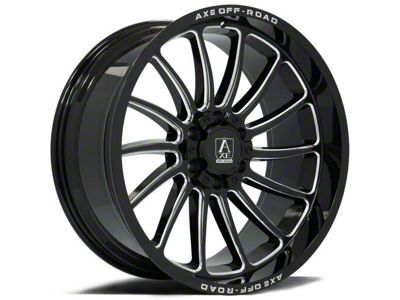 Axe Wheels Chronus Gloss Black Milled 6-Lug Wheel; 20x10; -19mm Offset (07-14 Yukon)